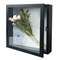 Muzilife 11x11 Shadow Box Picture Frame - 2.16" Interior Deep Wood & Glass Display Case Ready to Hang Memory Box Baby Sports Memorabilia, Wedding, Tickets, and Photos (Black)